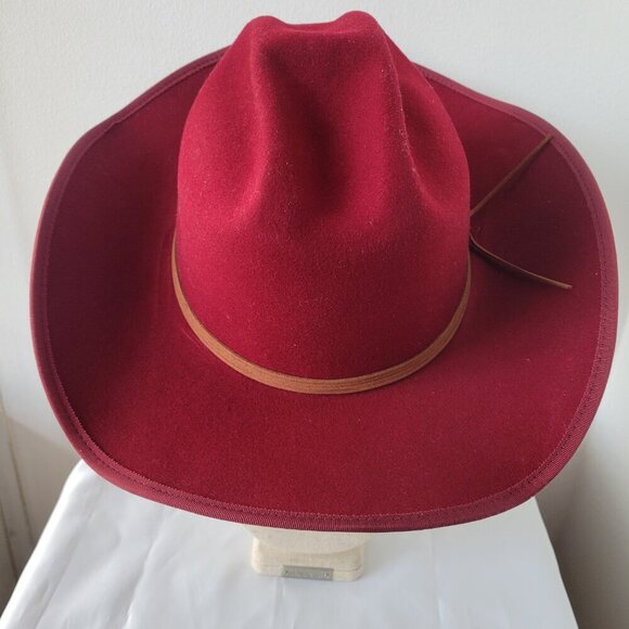 Goorin Bros’ Women\'s Burgundy / Wine Cowboy Wide Brim Fall/Winter Hat main image 4